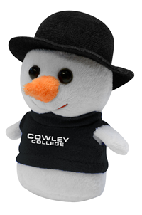 MCM 4" Cowley College T-shirt Stuffed Snowman Shortie