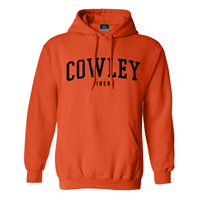 MV Sport Cowley Tigers Tone on Tone with Black Embroidery Orange Hood