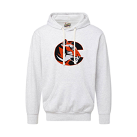 MV Sport Tiger Logo Ash Vintage Fleece Hood