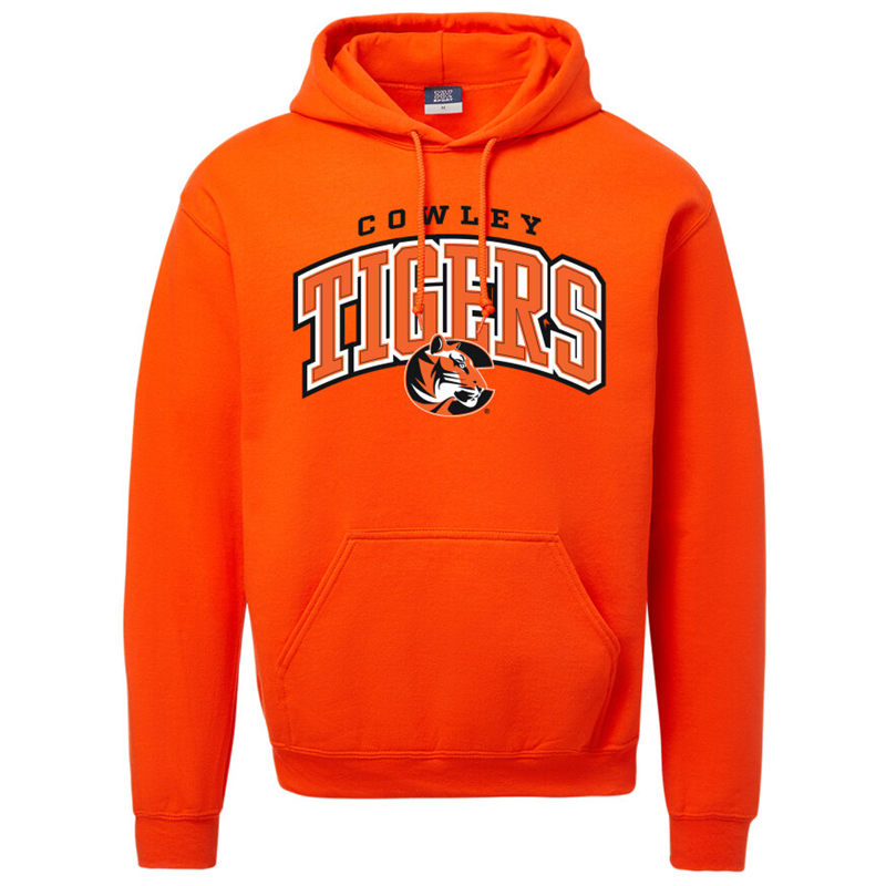 MV Sport Cowley Tigers Arched w/ Tiger Logo Hood | Cowley College