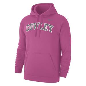 Nike Club Fleece Cowley Arched Pink Fire Hood