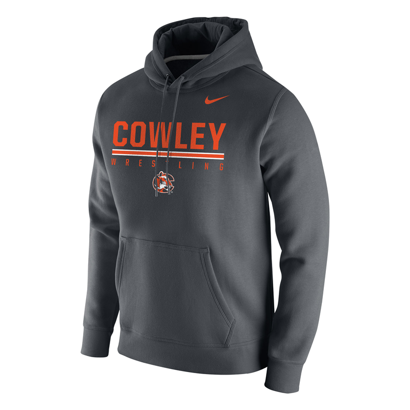 Nike Hood Cowley Wrestling C Anthracite | Cowley College Bookstore