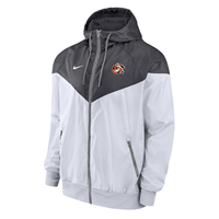 Nike Windrunner Tiger Logo Embroidered Hooded White Jacket