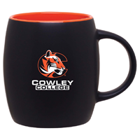Neil Enterprises Joe Matte Tiger Logo Cowley College 14oz Black & Orange Mug
