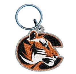 Wincraft Glitter Tiger Logo Keychain