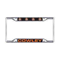 Jardine Associates Chrome Plated Tiger Logo with Cowley License Plate Frame