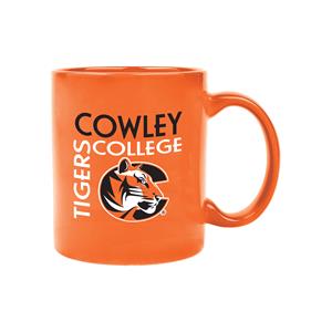 Spirit Products Cowley College Tigers w/ Tiger Logo 11oz Orange Liberty Cafe Mug