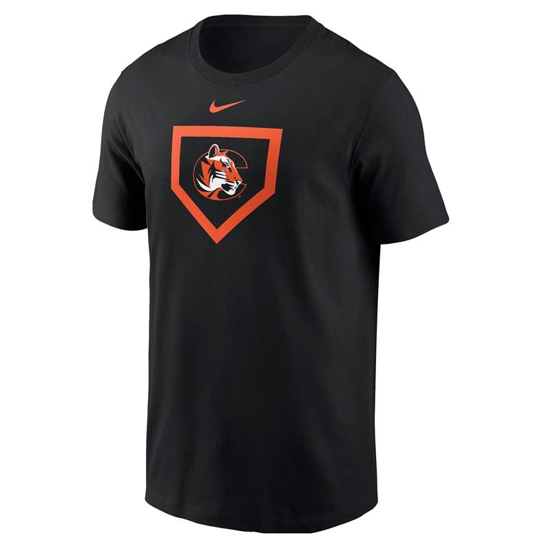 Nike Black Homeplate Tiger Logo T-Shirt | Cowley College