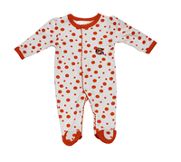 Onesie Footed Polkadot "C"