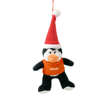 MCM 6" Cowley College T-shirt Holiday Penguin Plush Ornament