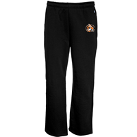 Blue84 Pickeral Tiger Logo Open Bottom Black Pant