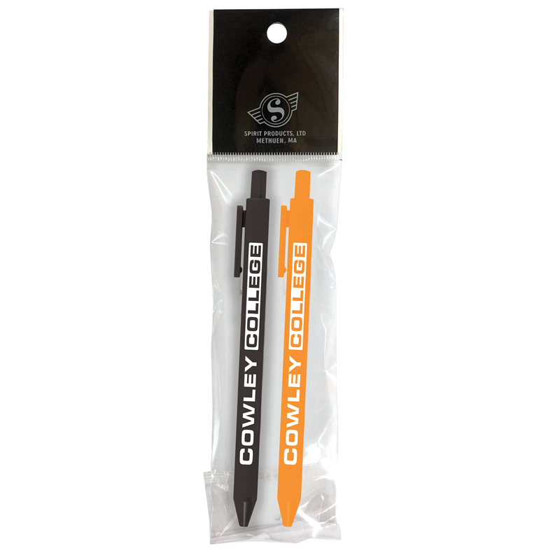 Spirit Products Cowley College Orange & Black Gel 2 Pack Pen Set (SKU 1008152516)