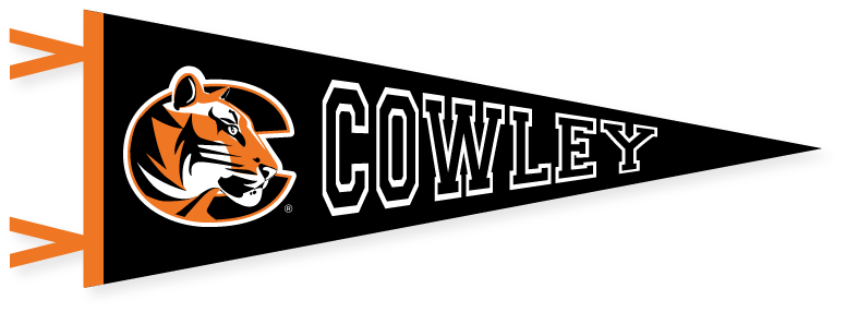 Collegiate Pacific Tiger Logo Cowley 9x24 Pennant (SKU 1006394149)