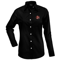 Antigua Dynasty Ladies Tiger Logo Black Dress Shirt