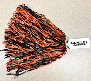 Neil Enterprises Orange & Black Streamer Pom