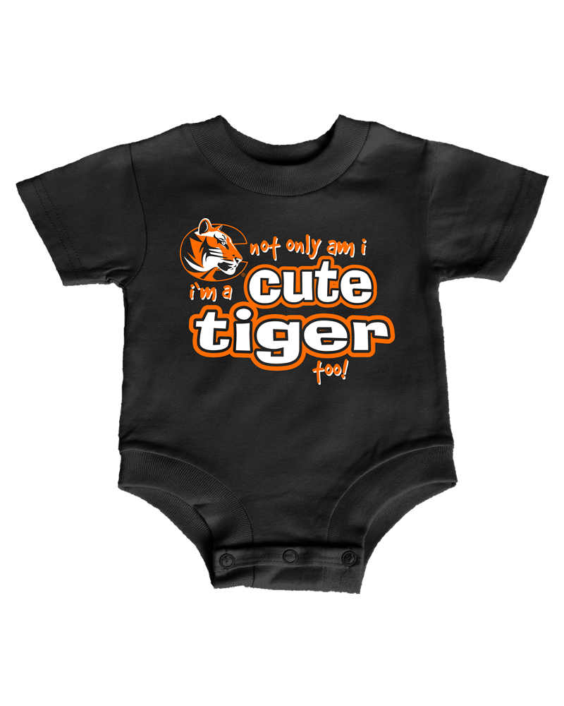 TRT I'm a Cute Tiger Black Infant Black Onesie (SKU 101002198)