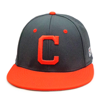 The Game Block C Graphite & Orange Flat Bill Hat