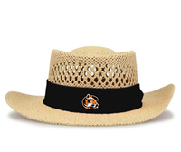 The Game Hat Golf Straw C Embroidered