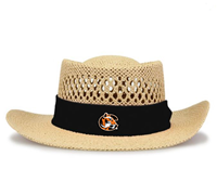 The Game Straw Gambler Black Band Golf Hat