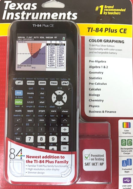 Texas Instruments TI-84 Plus CE Graphing Calculator (SKU 1006250017) Texas Instruments TI-84 Plus CE Graphing Calculator (SKU 1006250017)