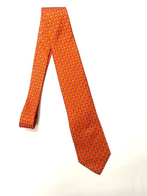 小物 CTHY BIASCUT SILK TIE Rivets of Boston Tiger Logo Silk Tie | Cowley College Bookstore