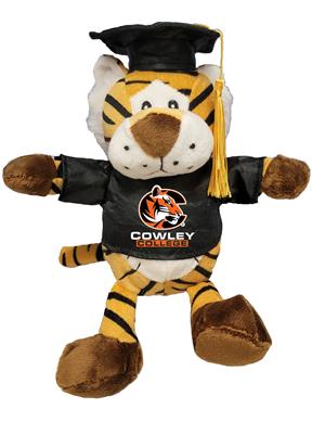 Pernnington Bear Co 7" Tiger Logo Cowley College Graduation Stuffed Tiger