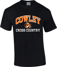 TRT Black Cowley w/ Tiger Logo Cross Country T-shirt