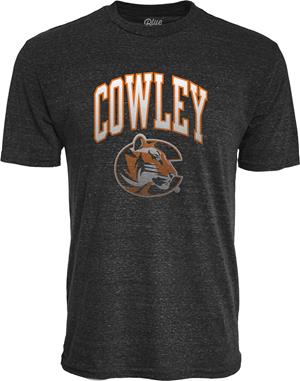 Blue84 Tri-blend Cowley Arched w/ Tiger Logo Distressed T-shirt