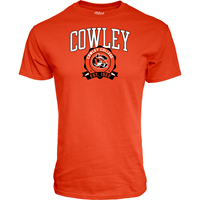 Blue84 Cowley CC Tiger Logo Est 1922 in Ribbon T-shirt