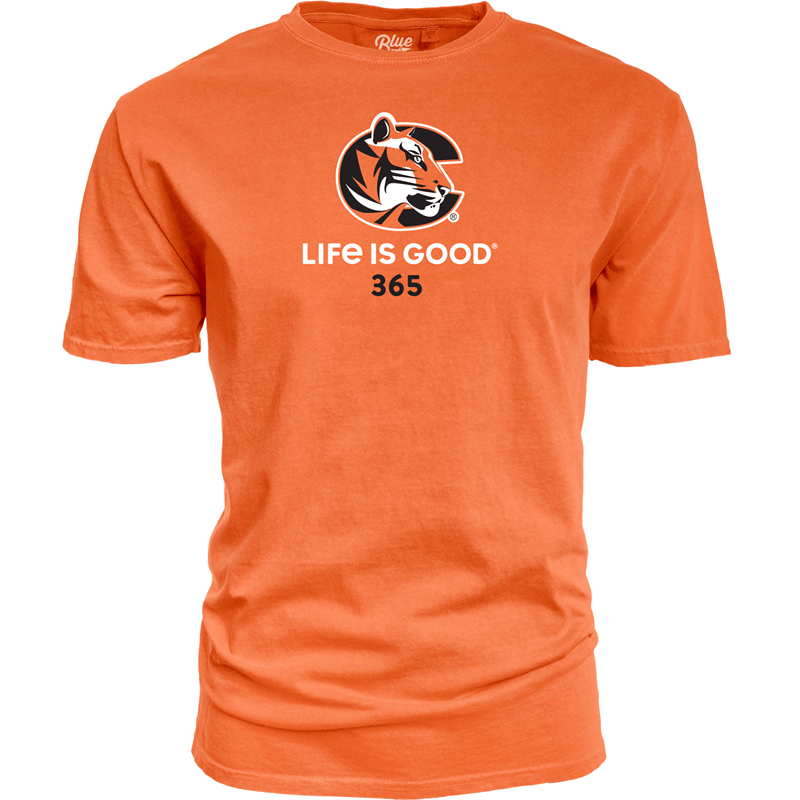 Blue84 Life is Good® 365 Dyed Ringspun Orange T-shirt (SKU 1010826024)