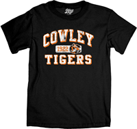 Blue84 Cowley 1922 Tigers Distressed Black T-shirt