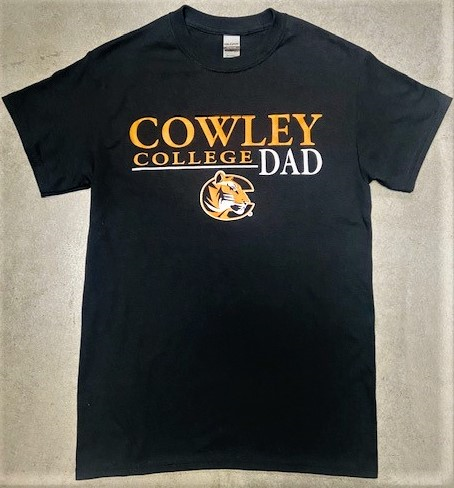 Gildan Cowley College Dad Tiger Logo Black T-shirt (SKU 1009478524)