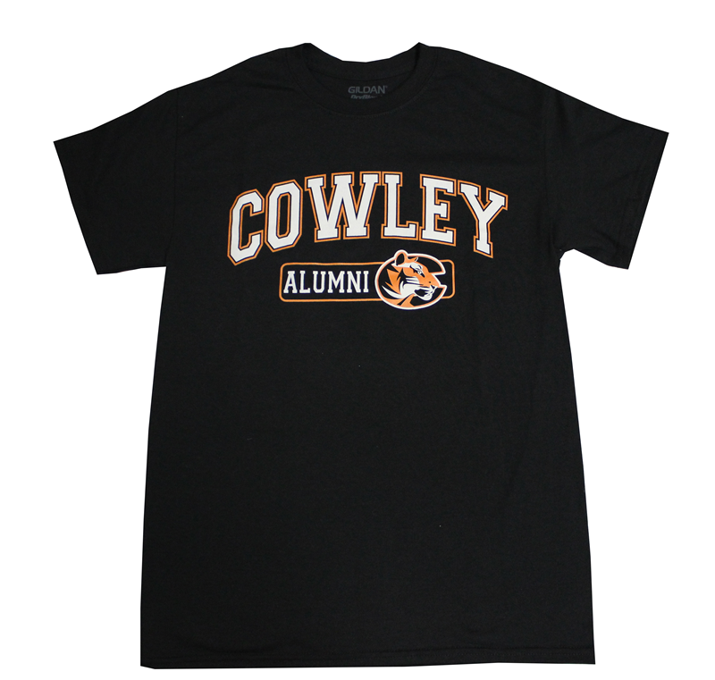 Gildan Cowley Alumni Black Background T-shirt (SKU 1005742144)