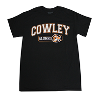 Gildan Cowley Alumni Black Background T-shirt