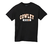 Gildan Cowley Mom Tiger Logo Black T-shirt