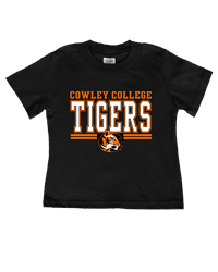 TRT Cowley College Tigers Toddler Black T-shirt