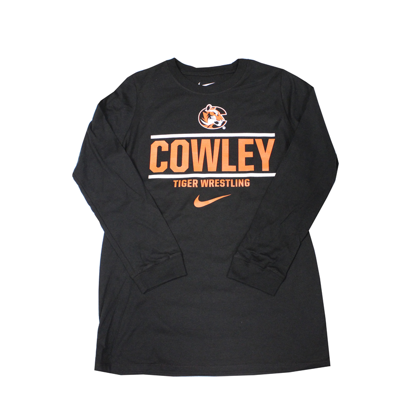 Nike Cowley Tiger Wrestling Long Sleeve Black T-shirt (SKU 100633548)
