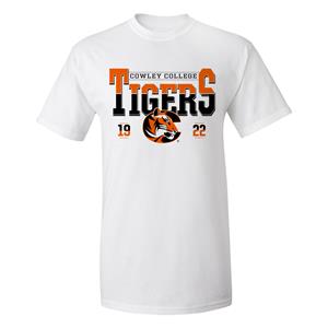 MV Sport Classic Fit Cowley College Tigers 19C22 White T-shirt