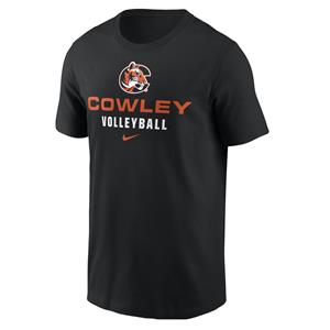 Nike Black Tiger Logo Cowley Volleyball T-shirt