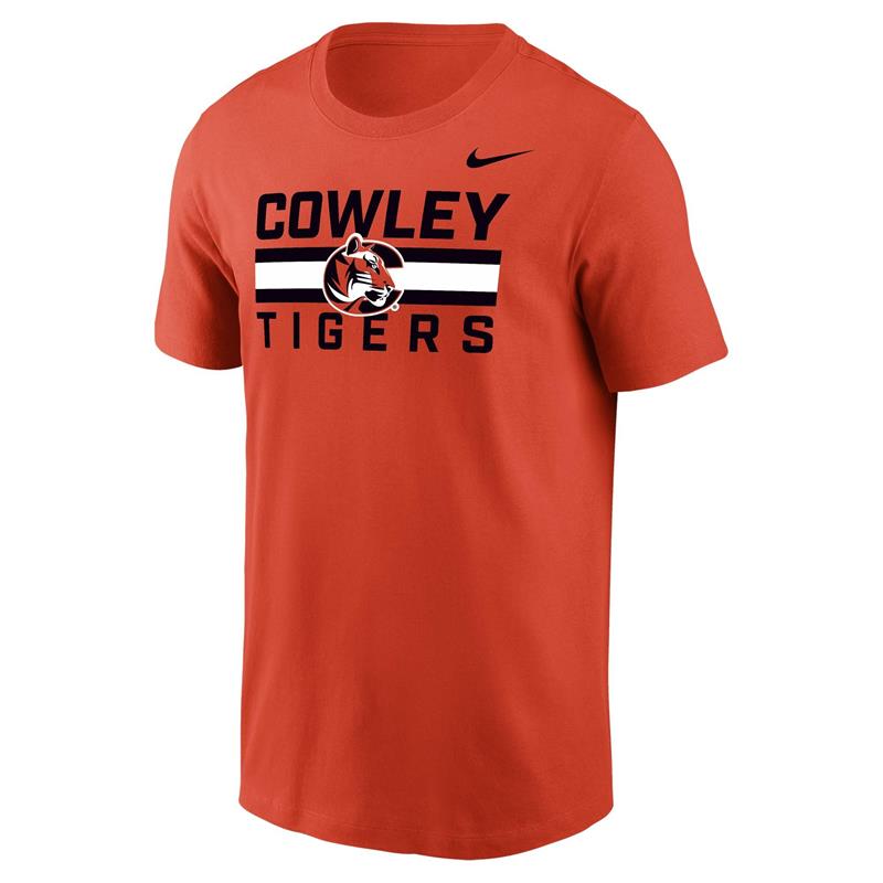 Nike Dri-fit Cowley Tiger Logo w/ Stripes Tigers Orange T-shirt (SKU 1012419224) Nike Dri-fit Cowley Tiger Logo w/ Stripes Tigers Orange T-shirt (SKU 1012419224)