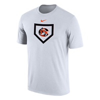 Nike White Dri-fit Tiger Logo Homeplate Tshirt