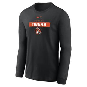 Nike Dri-fit Cowley Tigers in Box w/ Tiger Logo Long Sleeve Black T-shirt