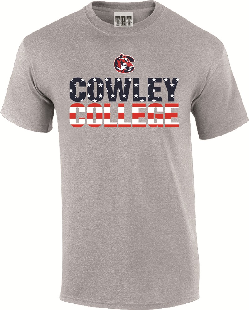 TRT Americana Tiger Logo Cowley College Oxford Grey T-shirt (SKU 1013054424) TRT Americana Tiger Logo Cowley College Oxford Grey T-shirt (SKU 1013054424)