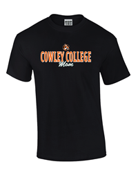 TRT Tiger Logo Cowley College Mom Black T-shirt