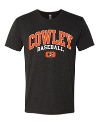 TRT Black Cowley Baseball w/ Tiger Logo T-shirt