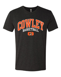 TRT Black Cowley Basketball with Tiger Logo T-shirt