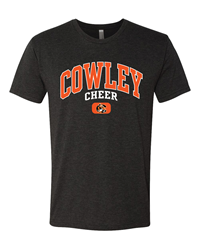 TRT Black Cowley Cheer w/ Tiger Logo T-shirt