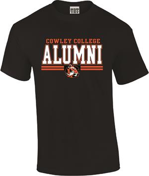TRT Cowley College Alumni w/ Tiger Logo Black T-shirt