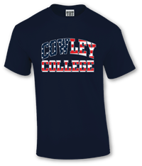 TRT AmeriCowley Cowley College Flag Navy T-shirt