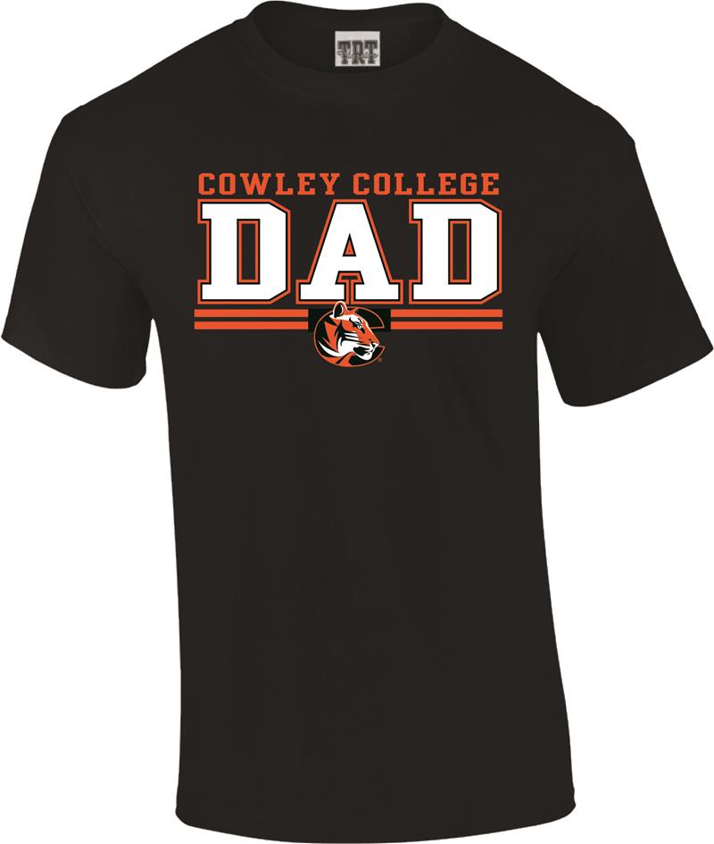 TRT Cowley College Dad w/ Tiger Logo Black T-shirt (SKU 1012792624) TRT Cowley College Dad w/ Tiger Logo Black T-shirt (SKU 1012792624)